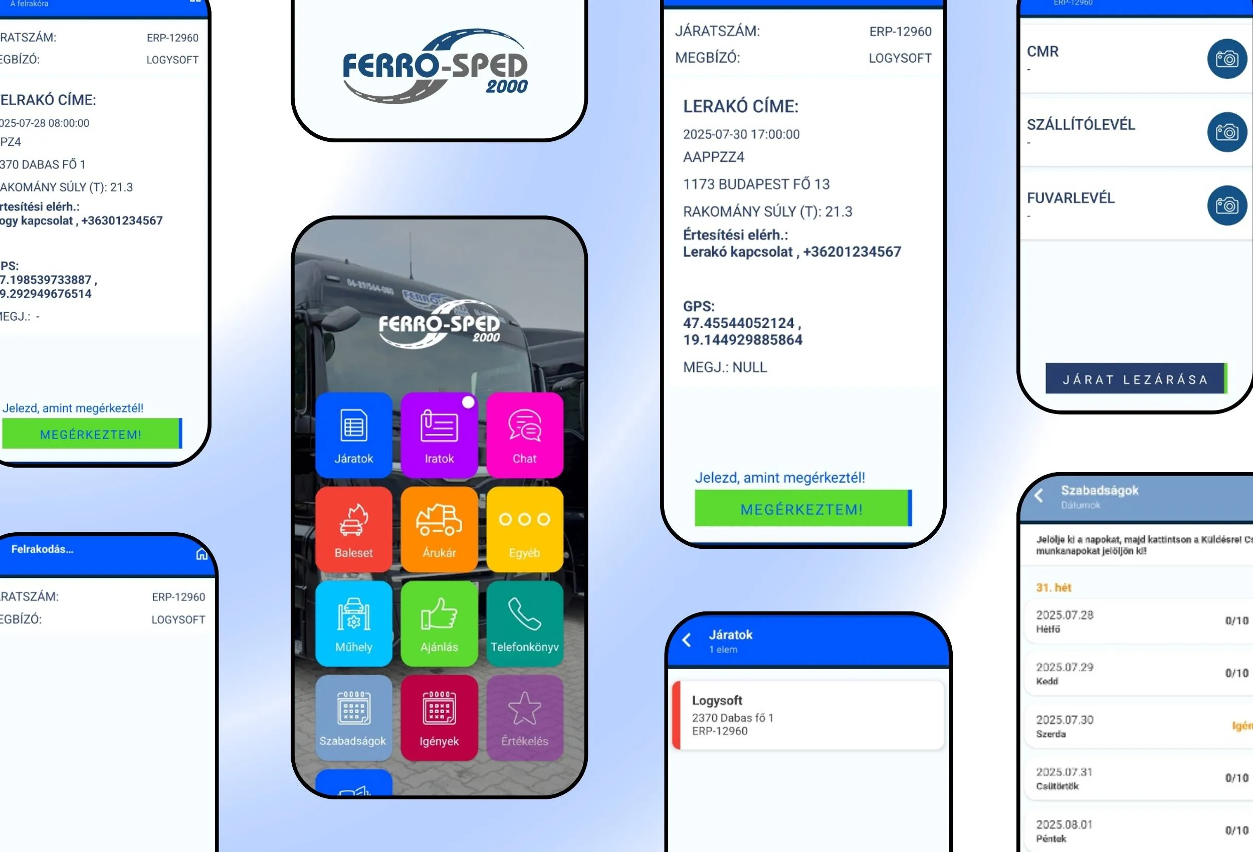 Ferrosped logisztikai app