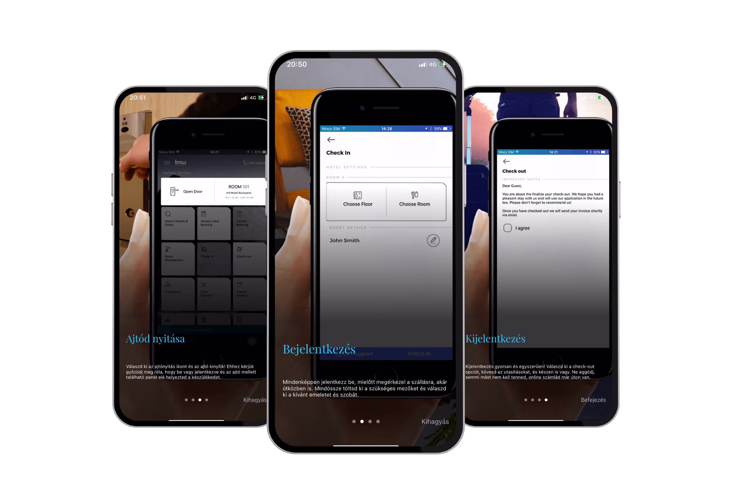 TMRW Hotels mobilapp — 3. képernyő