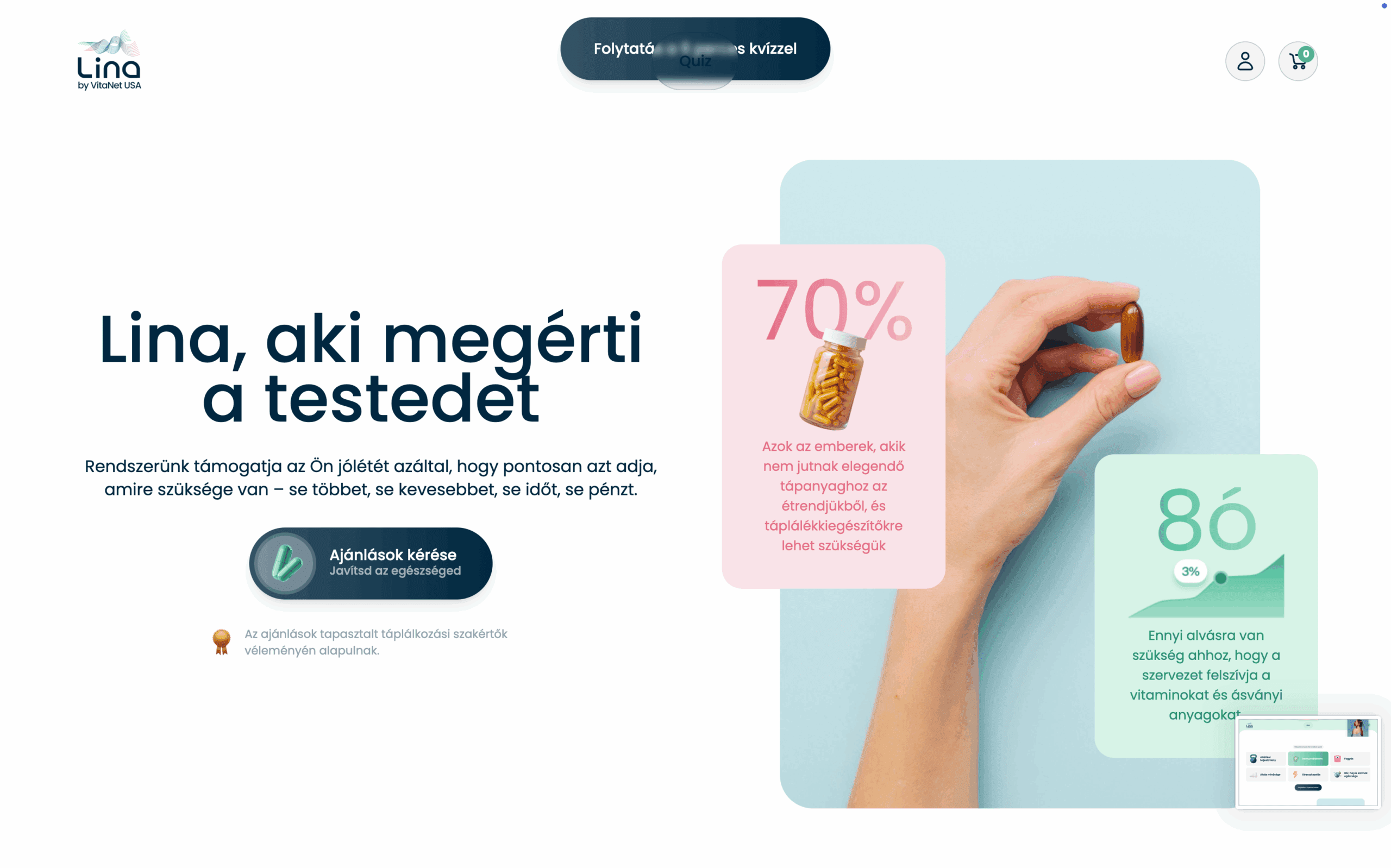 Lina by VitaNet — 3. képernyő